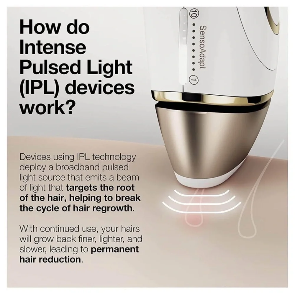 Braun IPL Hair Removal System - White and Gold - Picture 2 of 10
